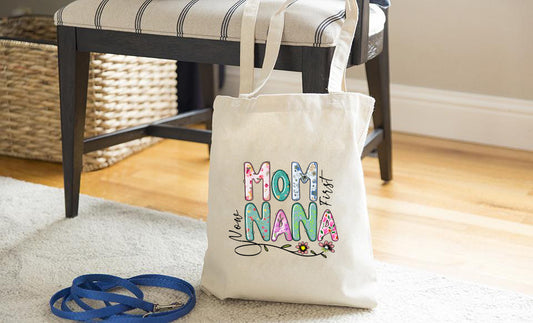 First Mom Now Nana Tote Bag