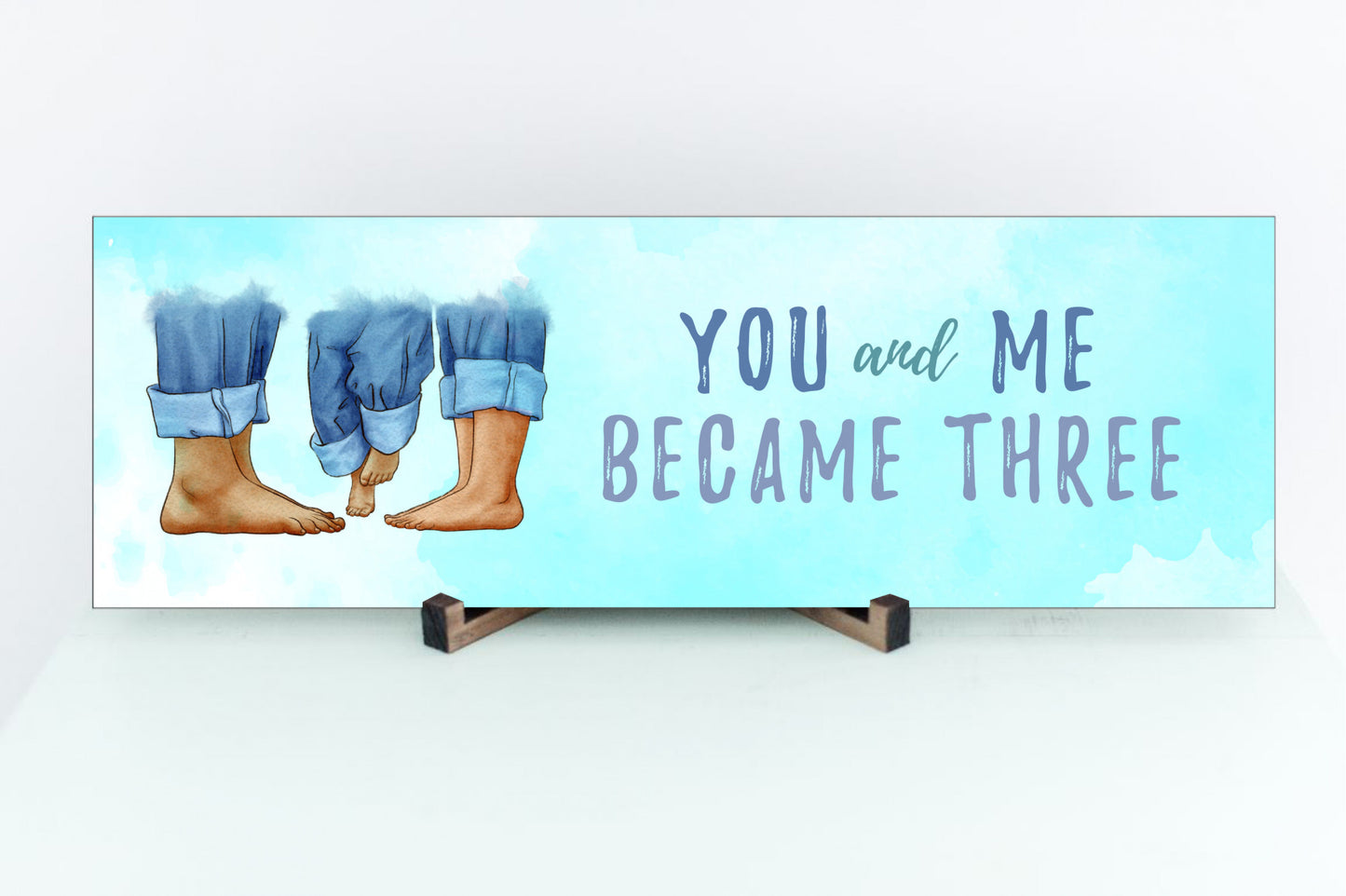 You And Me Became Three Sign