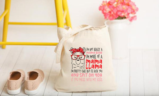 Mama Llama Tote Bag