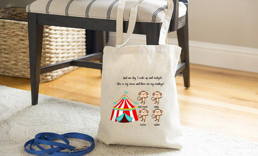 This Is My Circus Personalized Tote Bag