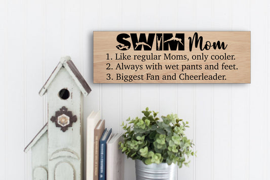 Swim Mom Sign