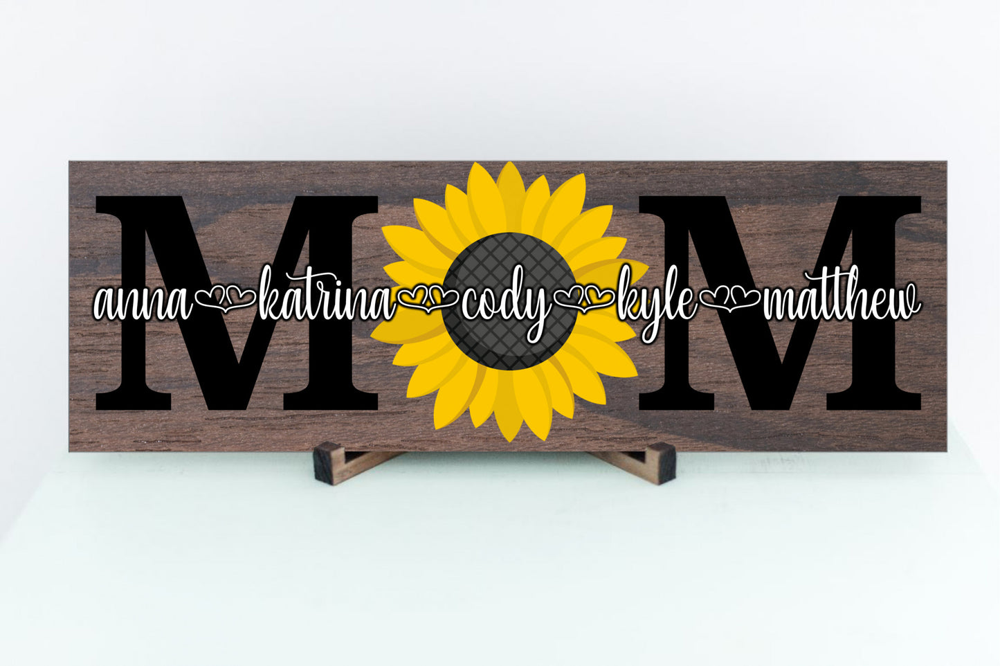 Personalized Sunflower Mom Sign