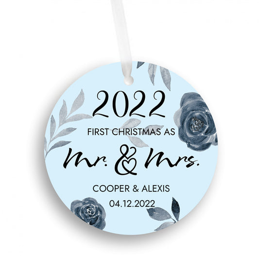 Personalized First Christmas As Mr. & Mrs. Ornament
