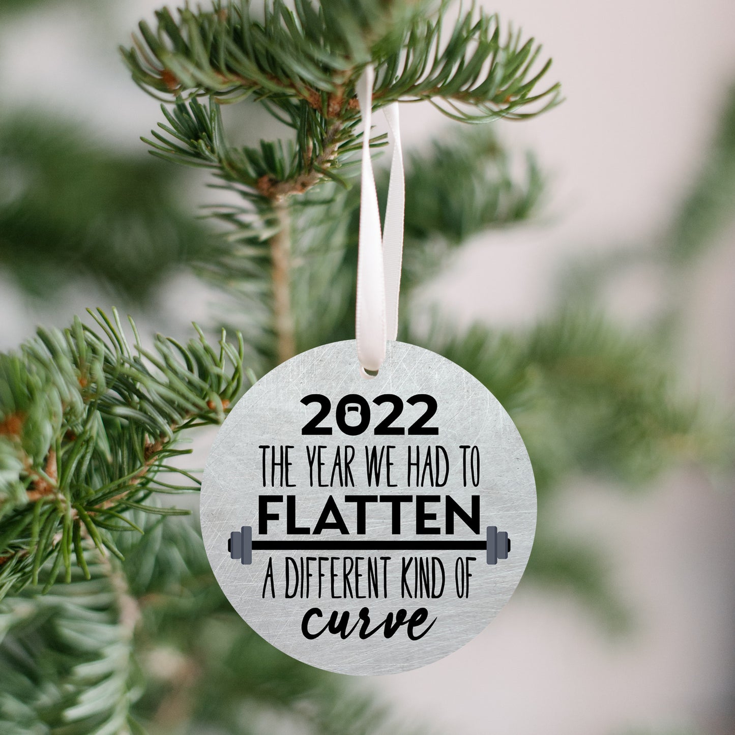 2022 The Year We Had To Flatten A Different Kind Of Curve Ornament