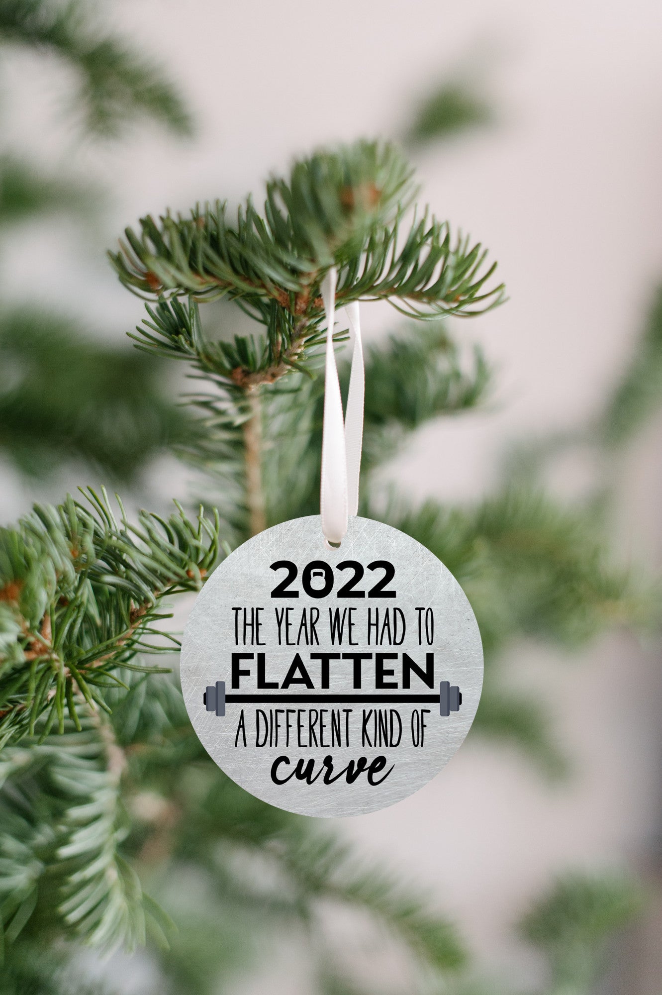2022 The Year We Had To Flatten A Different Kind Of Curve Ornament