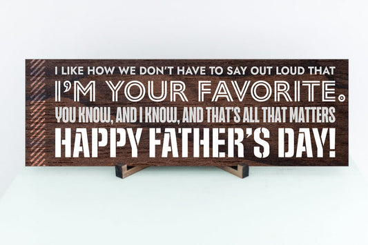 Happy Father's Day Sign