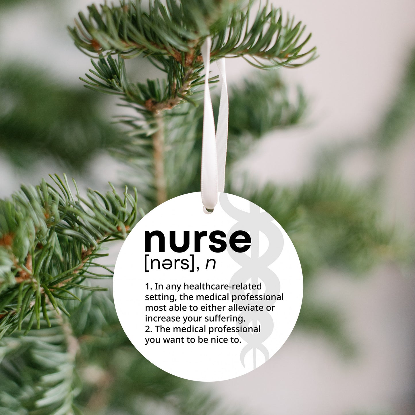 Funny Nurse Definition Ornament