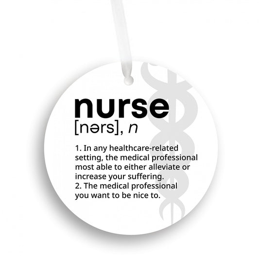 Funny Nurse Definition Ornament