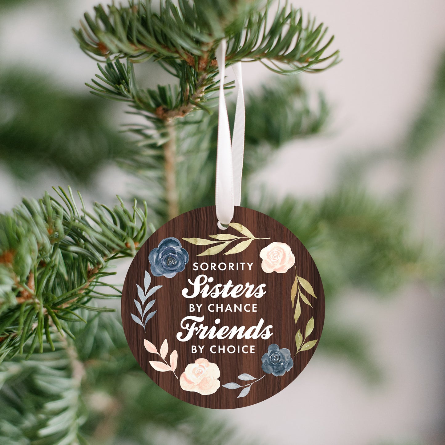 Sorority Sisters By Chance Friends By Choice Ornament