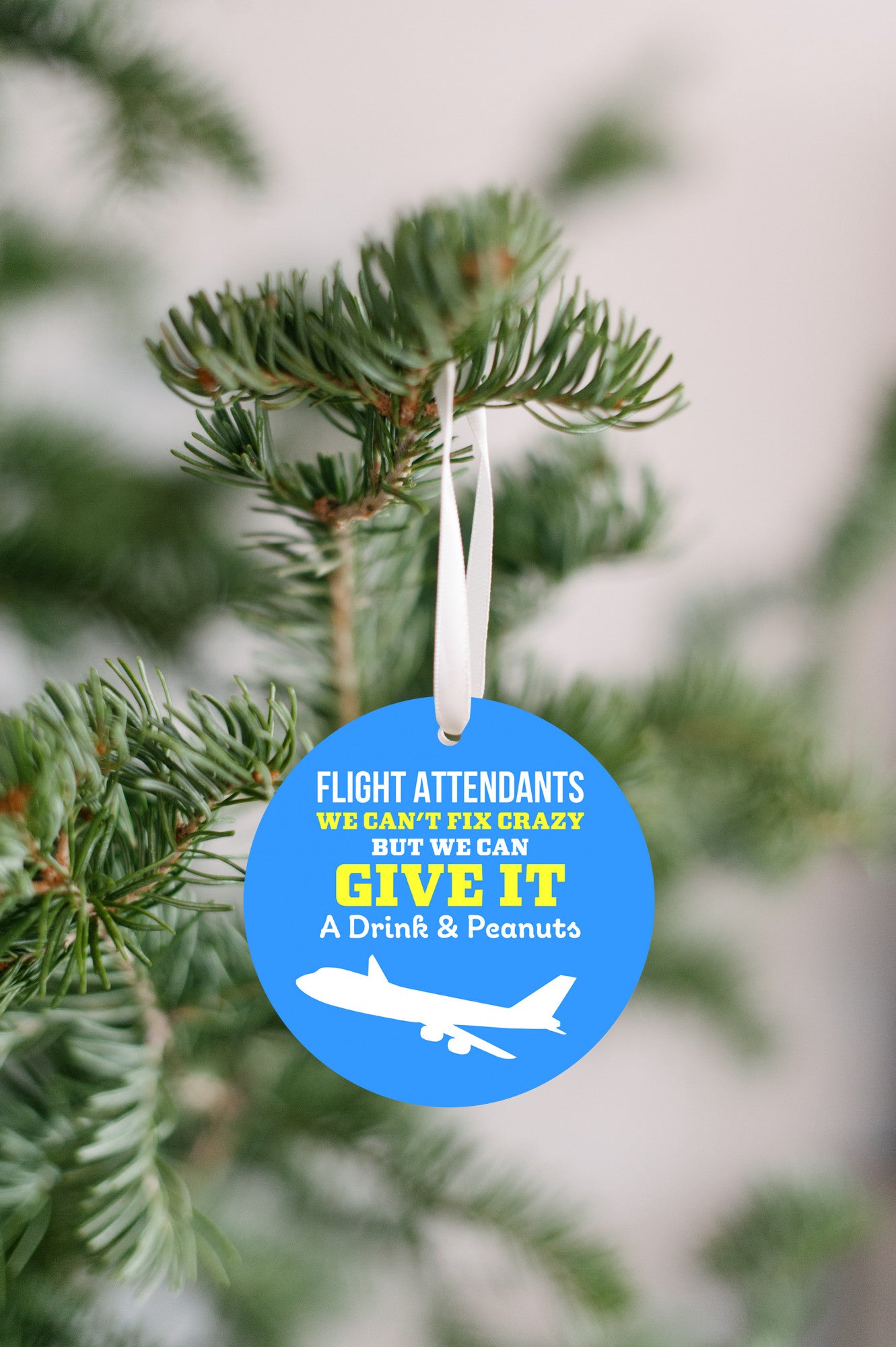 Flight Attendants We Can't Fix Crazy Ornament