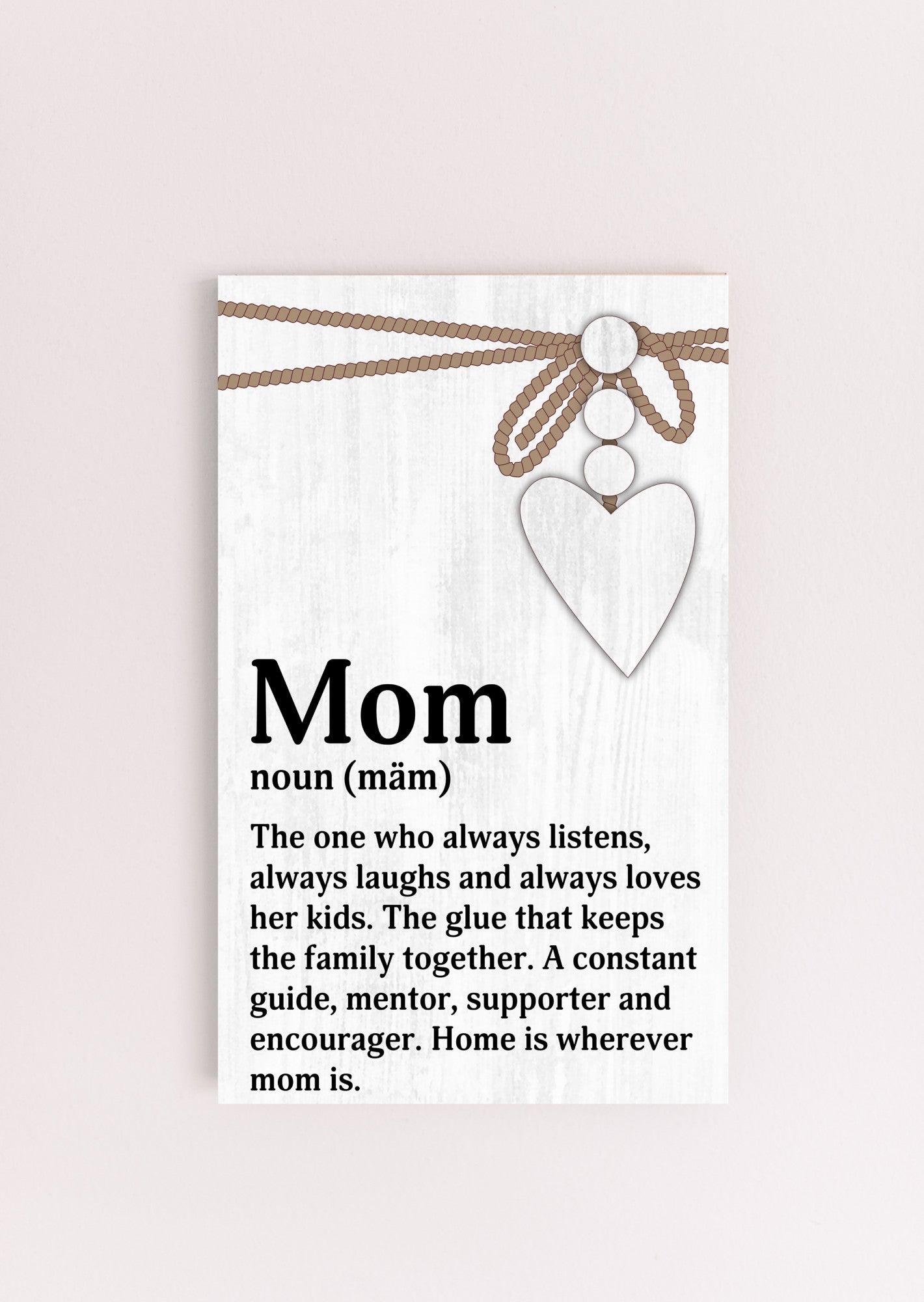 Mom Heart Sign