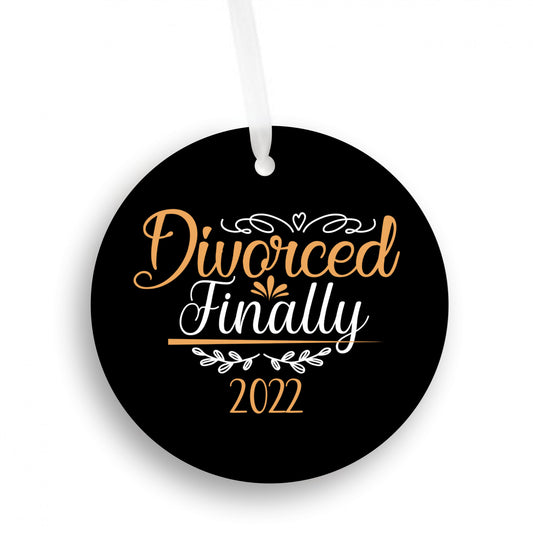Divorced Finally 2022 Ornament
