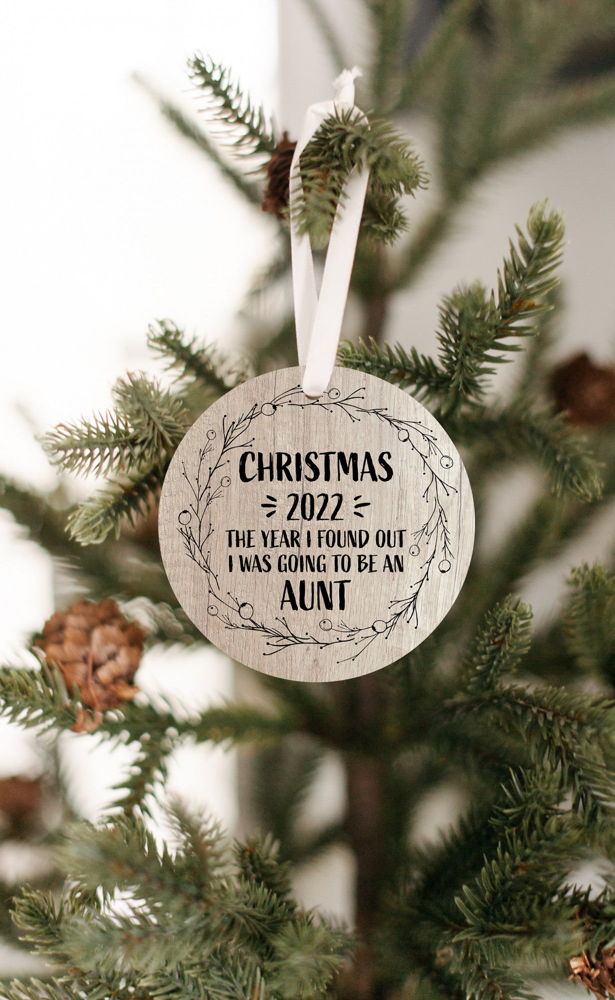 Christmas 2022 The Year I Found Out I was Going To Be An Aunt Ornament