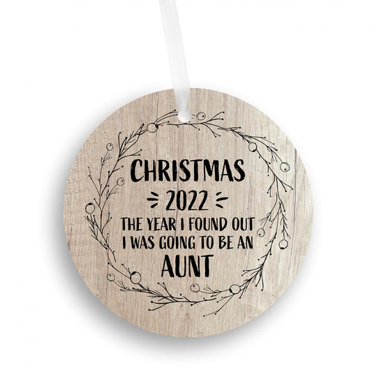 Christmas 2022 The Year I Found Out I was Going To Be An Aunt Ornament