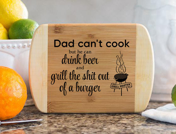 Dad Can't Cook Cutting Board