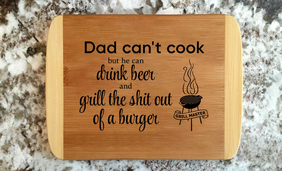 Dad Can't Cook Cutting Board