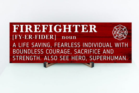 Firefighter Definition Sign