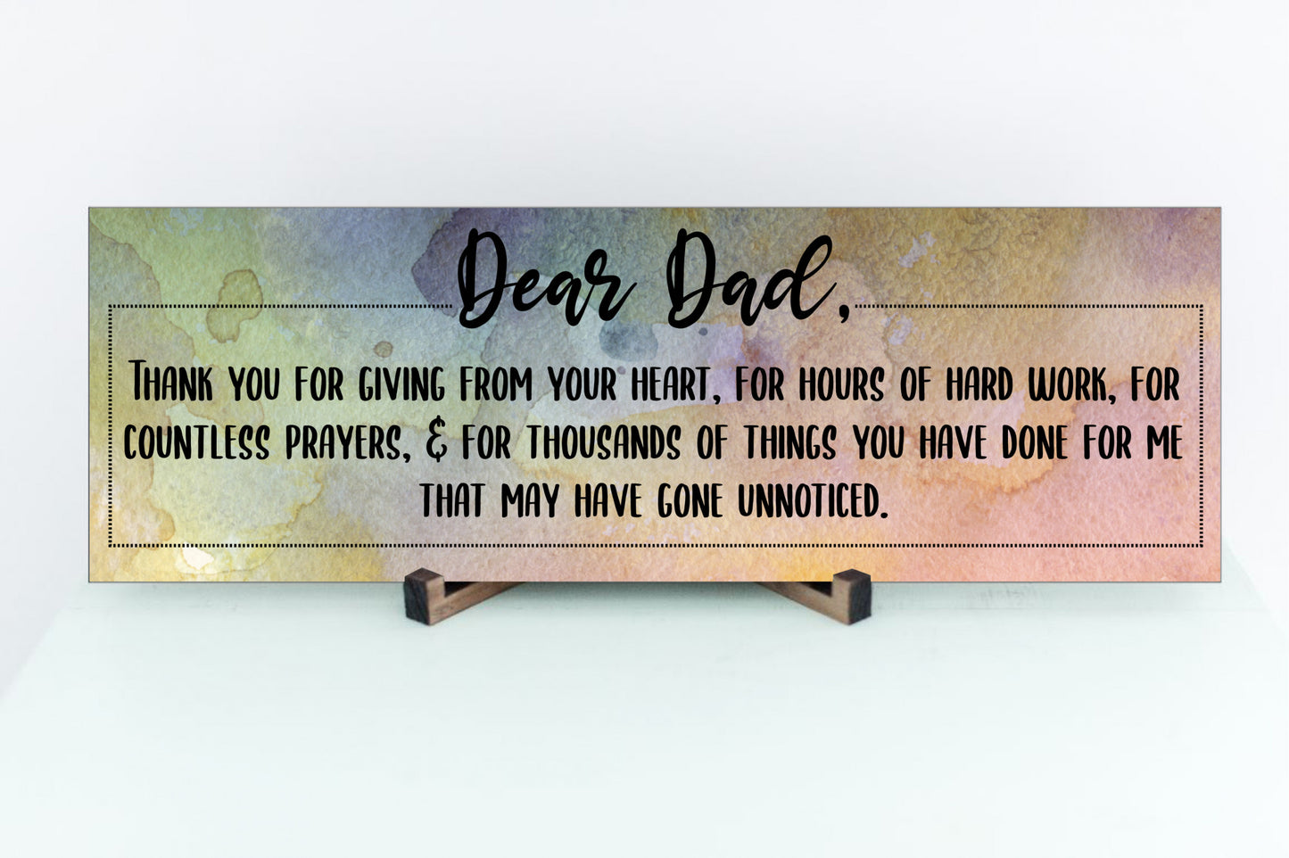 Thank You Dad Sign