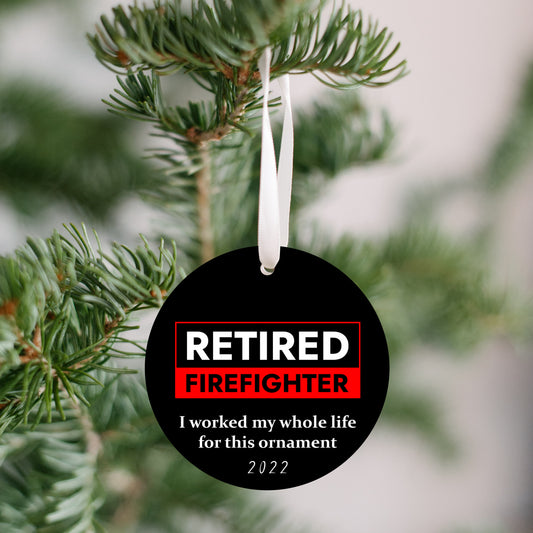 Retired Firefighter 2022 Ornament