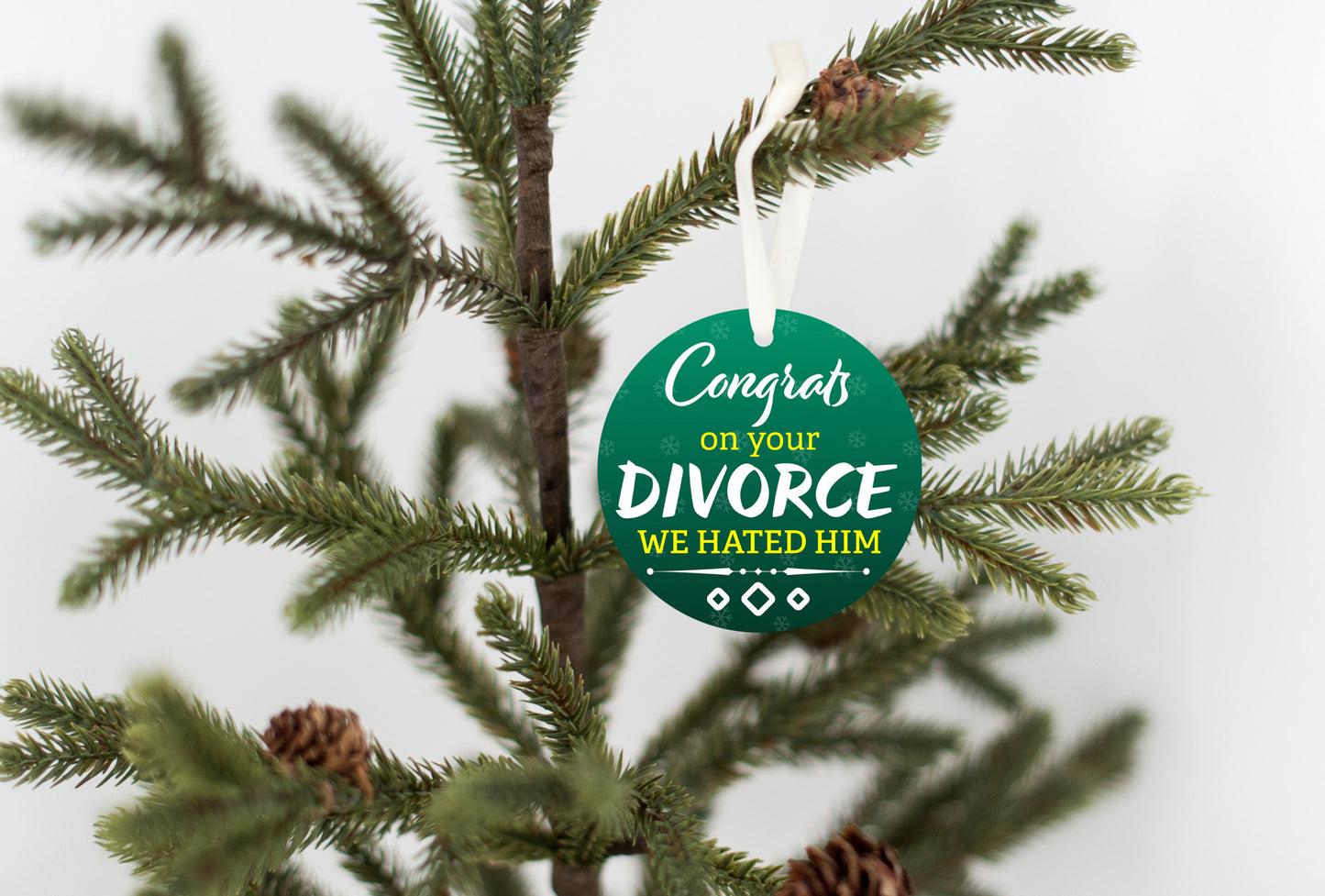 Congrats On Your Divorce We Hated Him Ornament