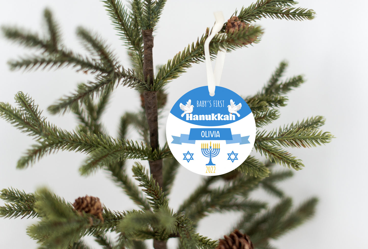 Personalized Baby's First Hannukkah 2022 Ornament