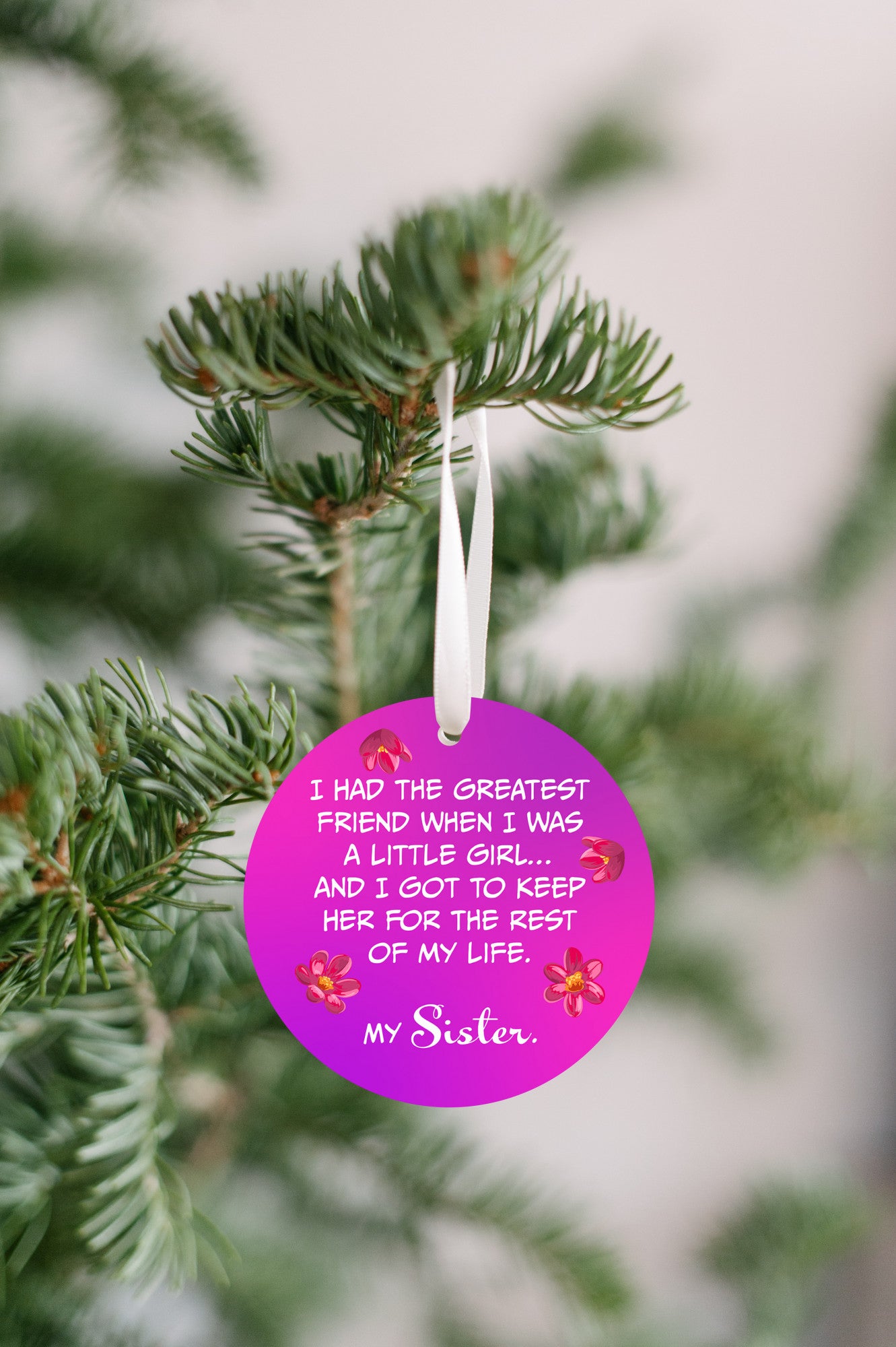 Sister Friend for Life Ornament