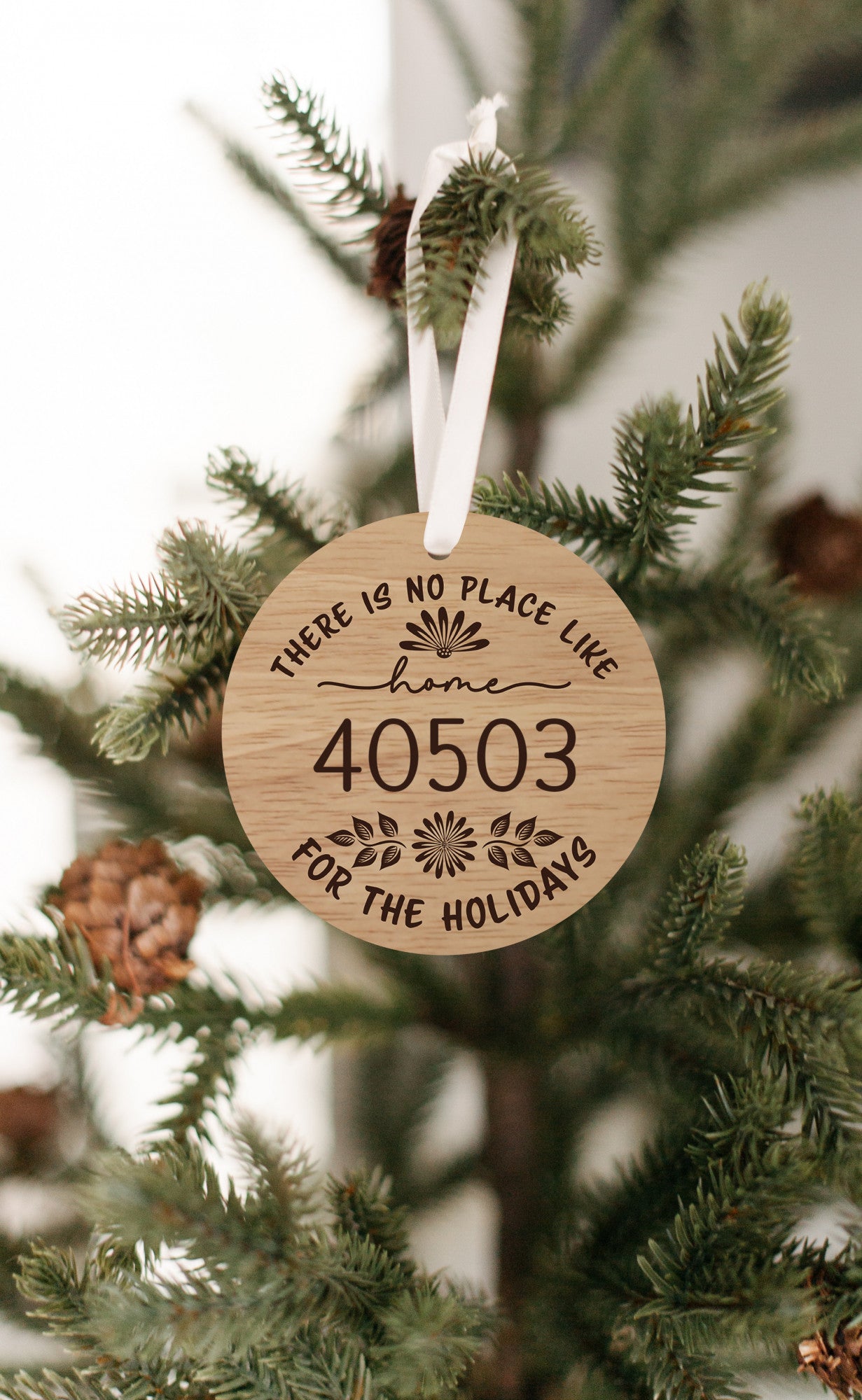 No Place Like Home Zip Code Ornament