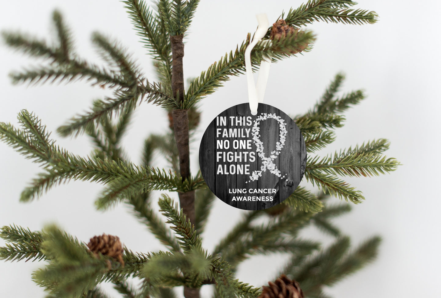 Lung Cancer Awareness Ornament