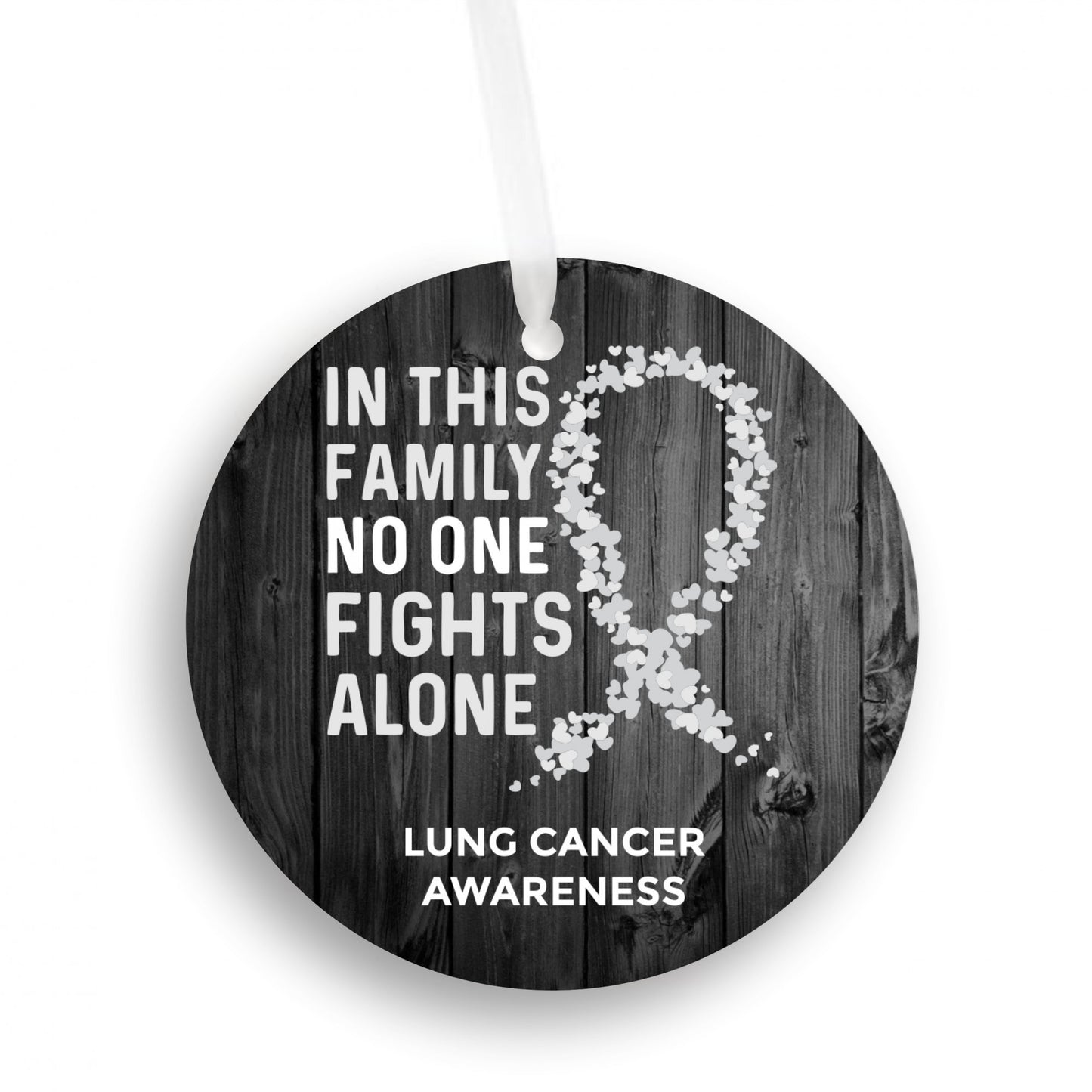 Lung Cancer Awareness Ornament