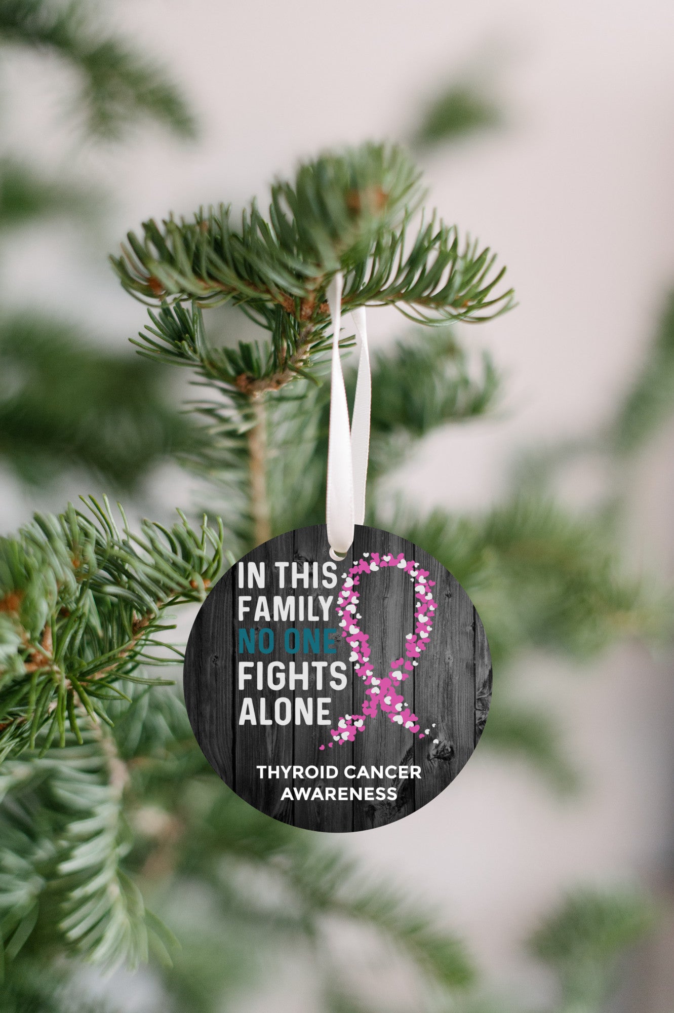 Thyroid Cancer Awareness Ornament